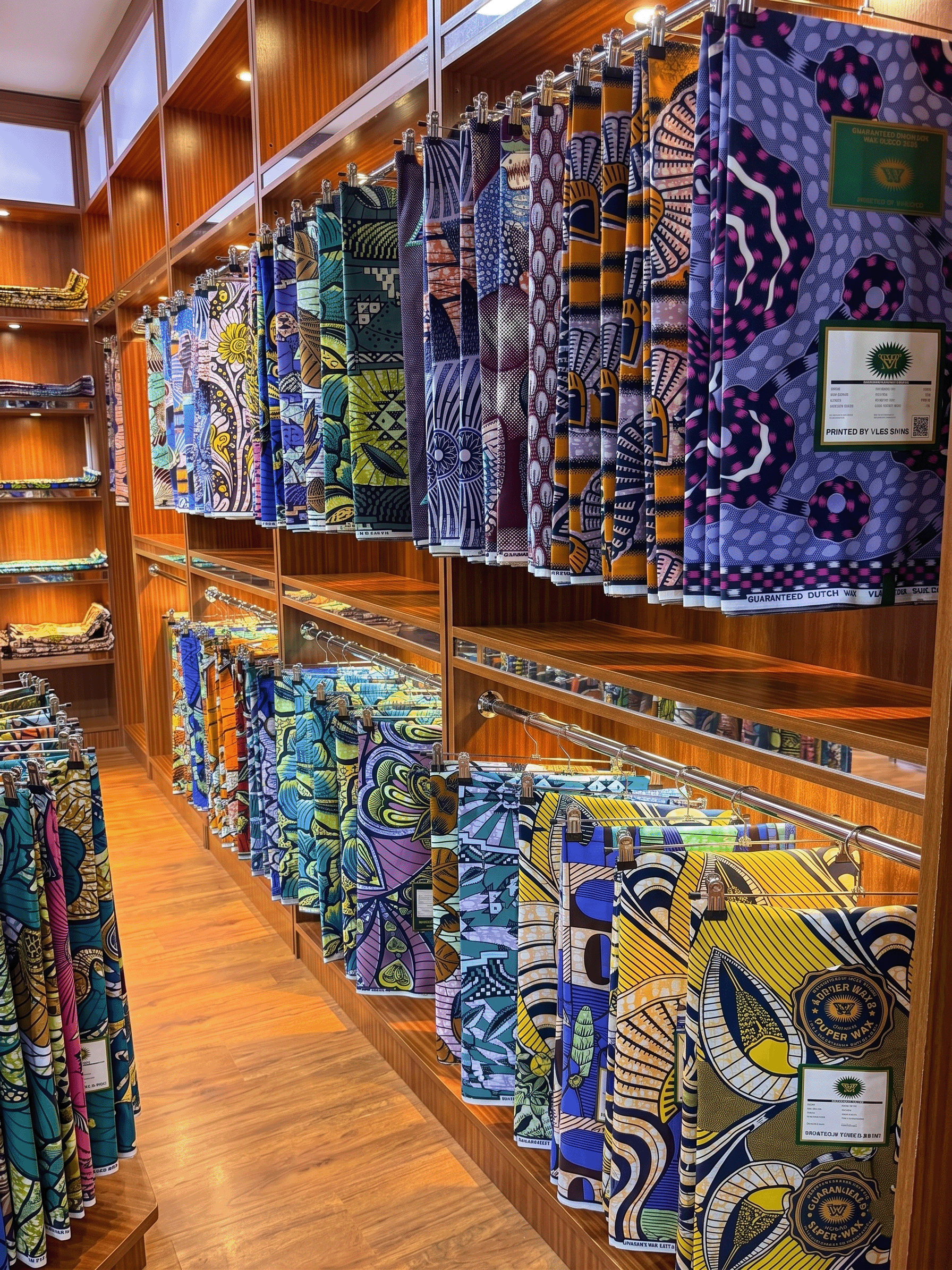 Authentic Vlisco Wax Hollandais & Super-Wax Premium Fabric Dubai Wholesale