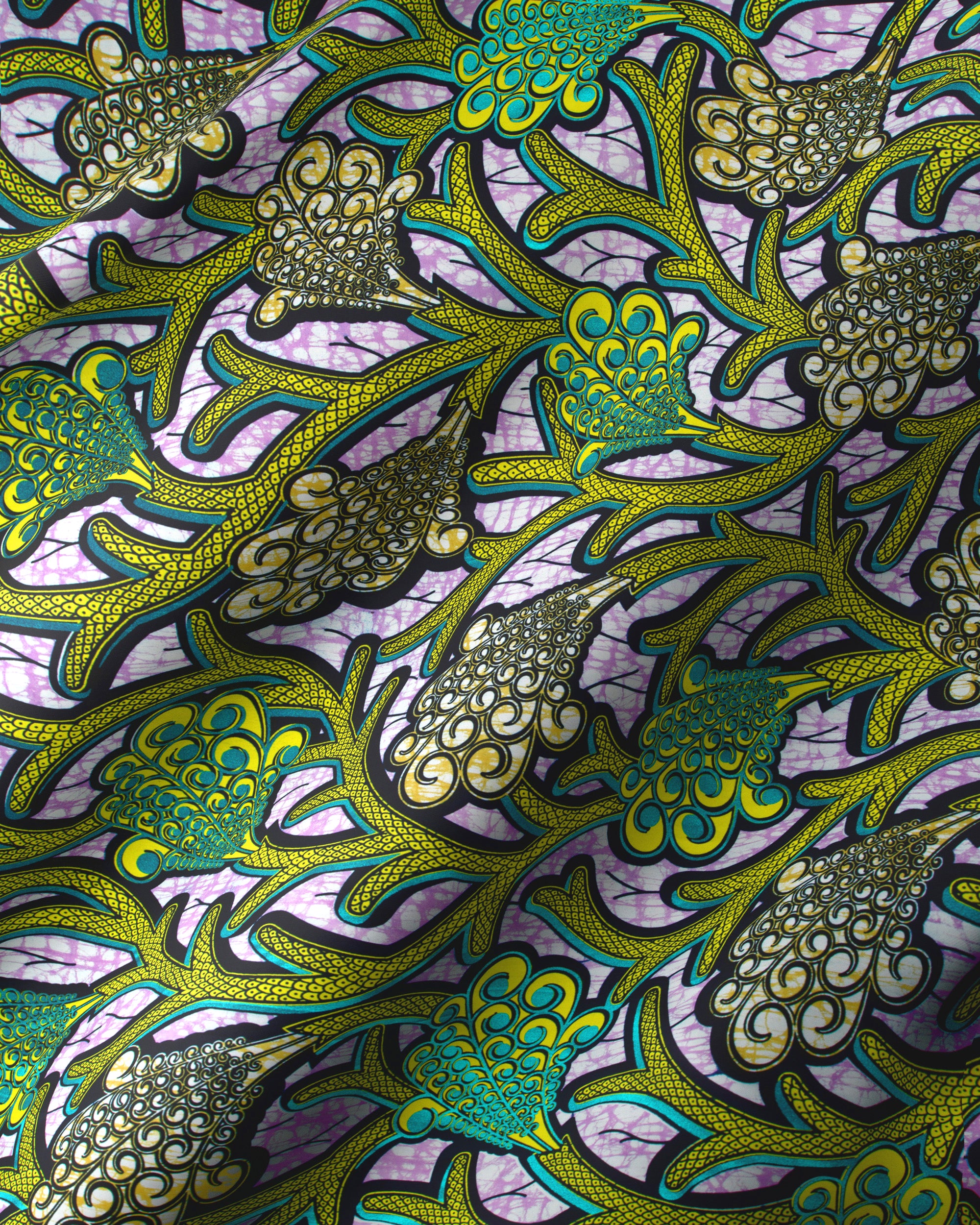 Authentic Vlisco Wax Hollandais & Super-Wax Premium Fabric Dubai Wholesale